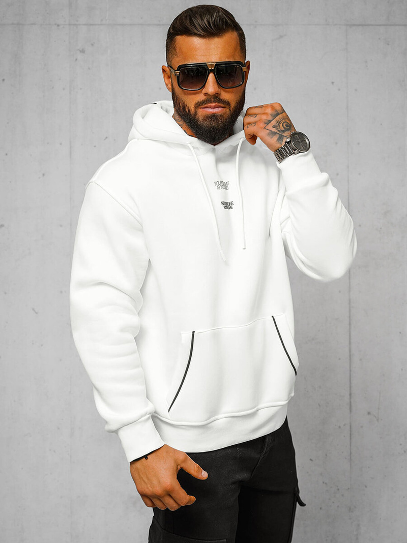 Mikina Bílá OZONEE O/SWE23013Z