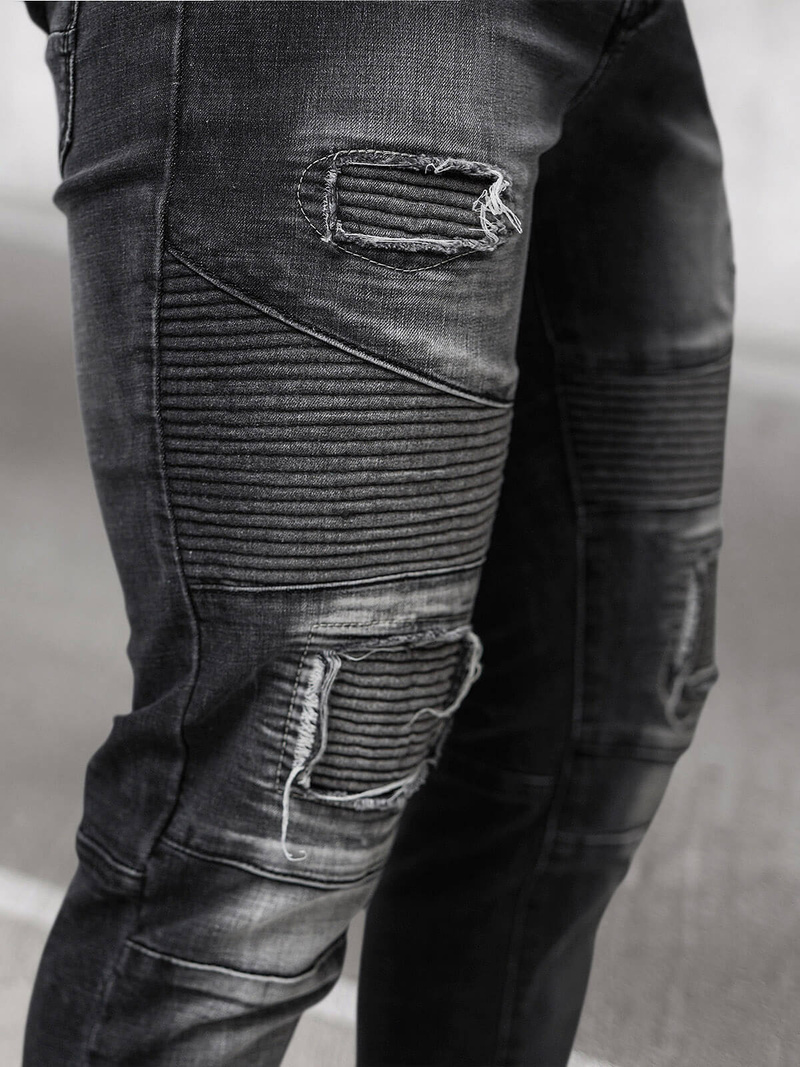 Pánské Džíny Černé OZONEE NB/MP0142N