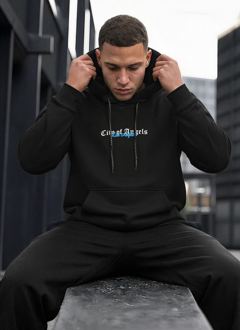 Pánská Mikina Černá OZONEE JS/21B1901/3