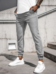 Pánské Chino Kalhoty Šedé OZONEE DJ/2296/22Z