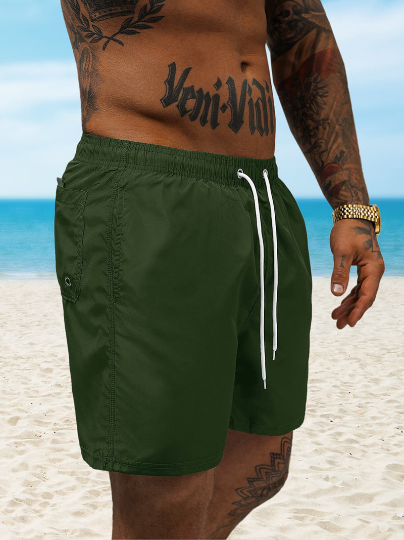 Pánské Koupací Šortky Khaki OZONEE JS/XL019/7