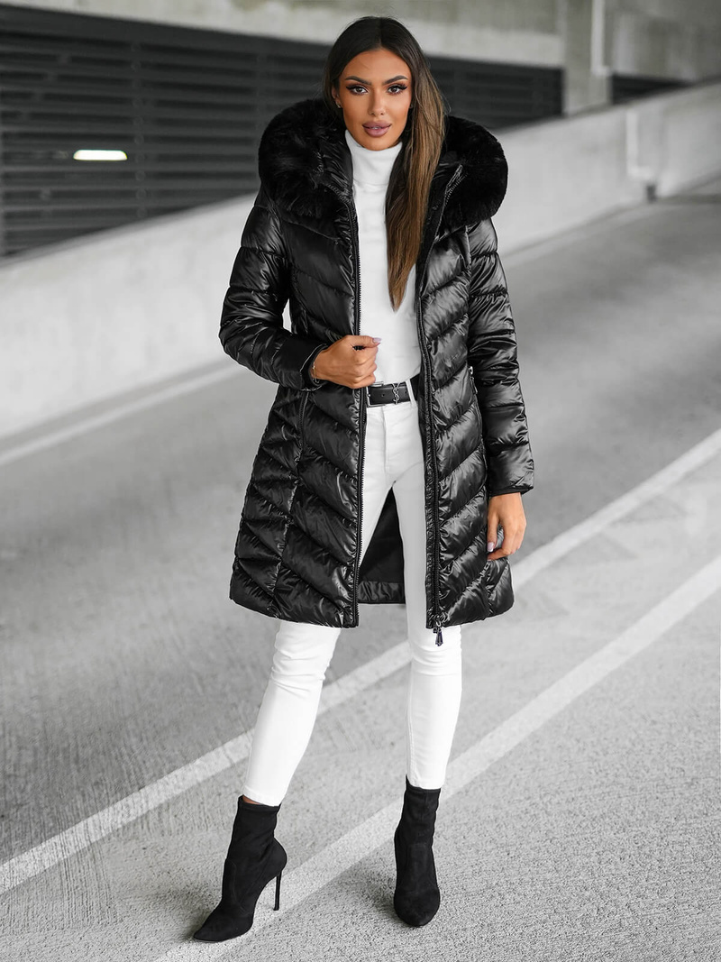 Dámská bunda černá OZONEE JS/16M9100/392Z