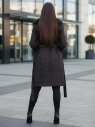 Dámský Kabát Černé OZONEE JS/53M5200/1Z