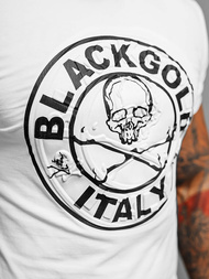 Pánské Tričko Bílé OZONEE NB/MT3074