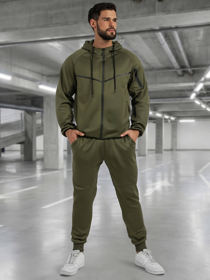 Pánská Tepláková Souprava Khaki OZONEE JS/8C1966/29