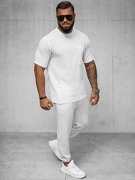 Pánské Tepláky Bílé OZONEE O/K960SP