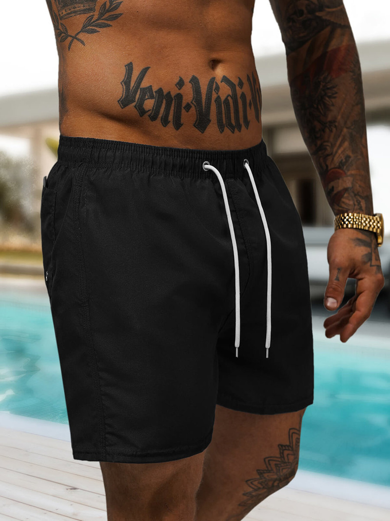 Pánské Koupací Šortky Černé OZONEE JS/XL020/1