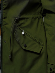 Dámská Bunda Oboustranná Zelená OZONEE JS/16M9081/136