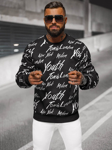 Pánská Mikina Černá OZONEE JS/8B1189/3