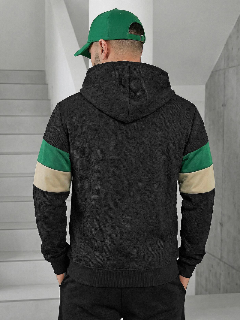 Pánská Mikina Černá OZONEE JS/3B578