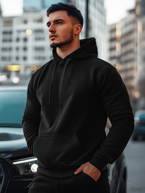 Pánská Mikina Černá OZONEE JS/2009Z