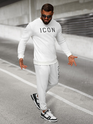 Pánské Tepláky Bílé OZONEE O/D9125Z