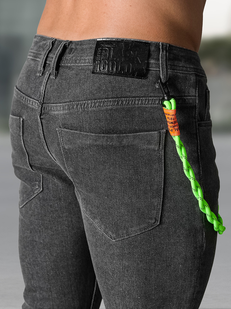 Pánské Džíny Grafitové OZONEE NB/MP0191G