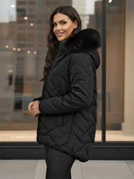 Dámská Bunda Černá OZONEE JS/16M9296/392Z