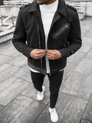 Pánská Bunda Černá OZONEE JS/M15501