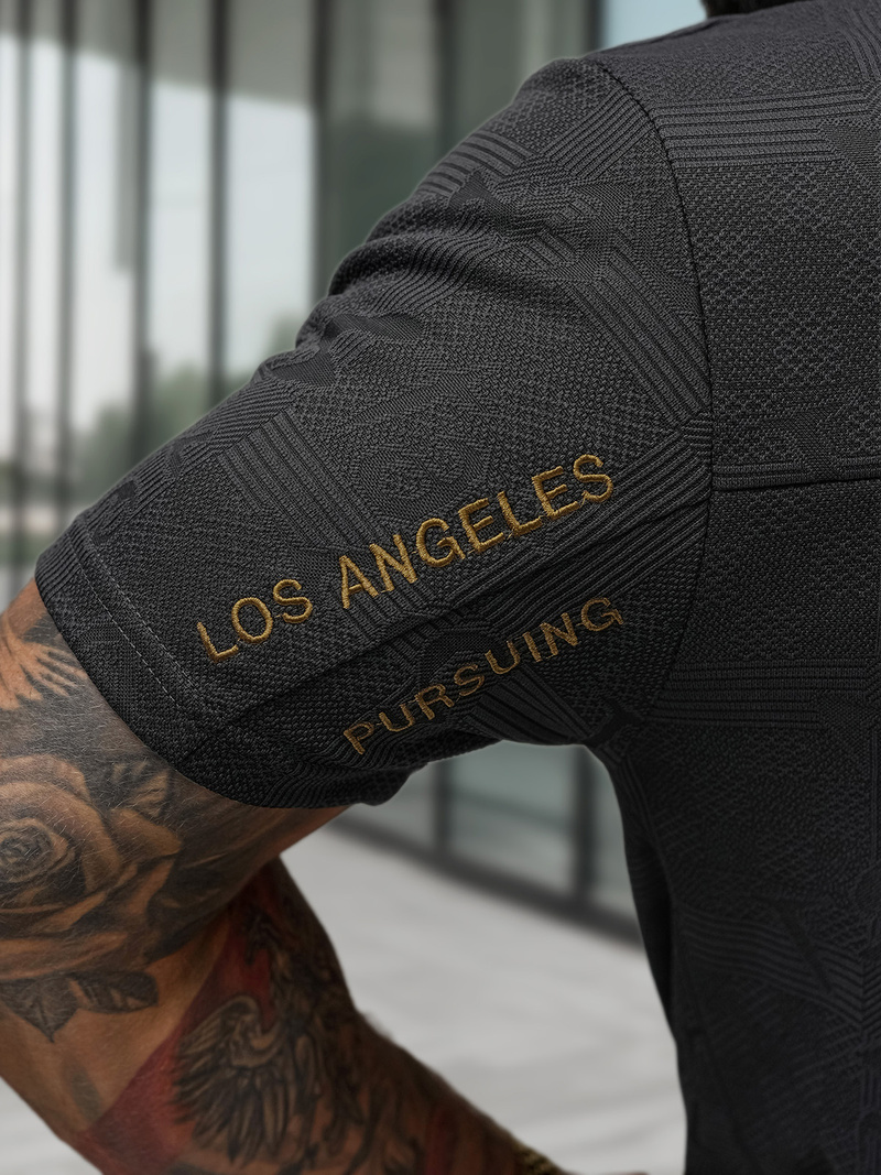 Pánské Tričko Černé OZONEE O/QQ1568