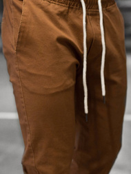 Pánské Kalhoty Chino Jogger Hnědé OZONEE JB/JP1145/15