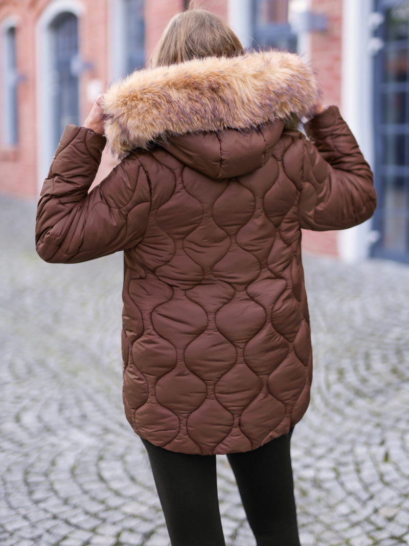 Dámská Bunda Čokoláda OZONEE JS/5M3226/158