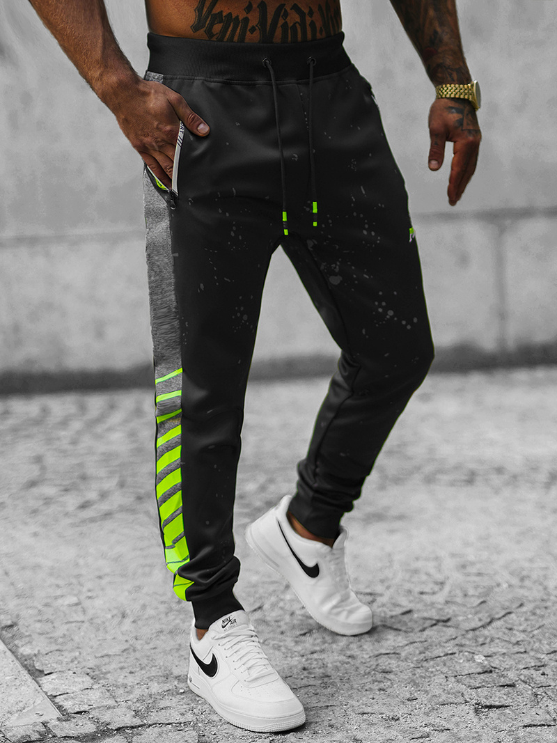 Pánské Tepláky Černé OZONEE JS/K10232Z