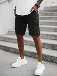 Pánské Chino Kraťasy Černé OZONEE T/XX160085/1