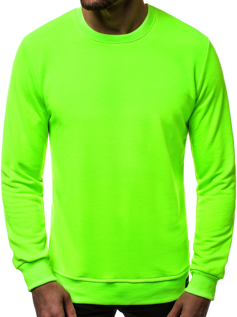 Pánská Mikina Zelená neon OZONEE MACH/3122