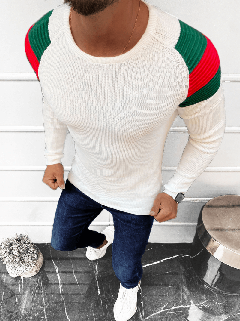 Pánský Svetr Ecru OZONEE L/2641