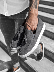Pánské Boty Slip-On Šedé TAM/475