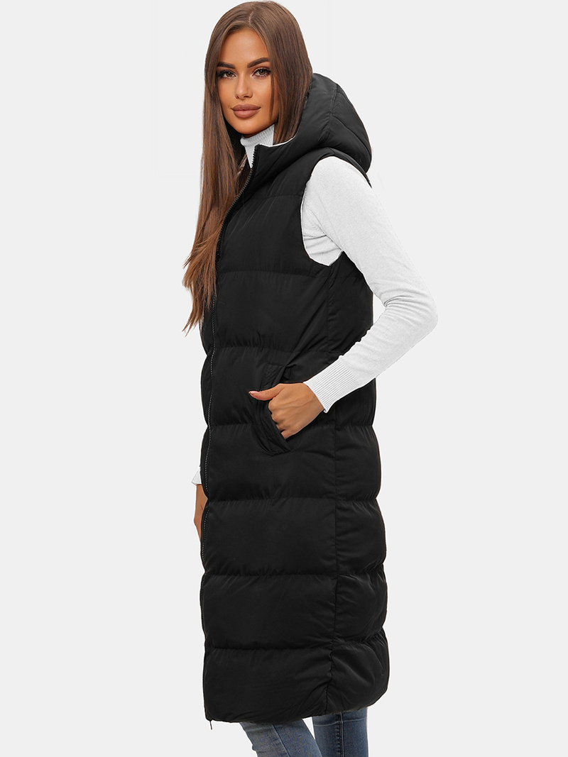 Dámská Vesta Oboustranná Černá OZONEE JS/5M755/392