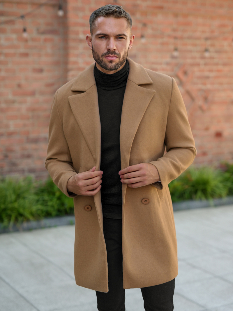 Pánský Kabát Camelové OZONEE JS/11Z8269