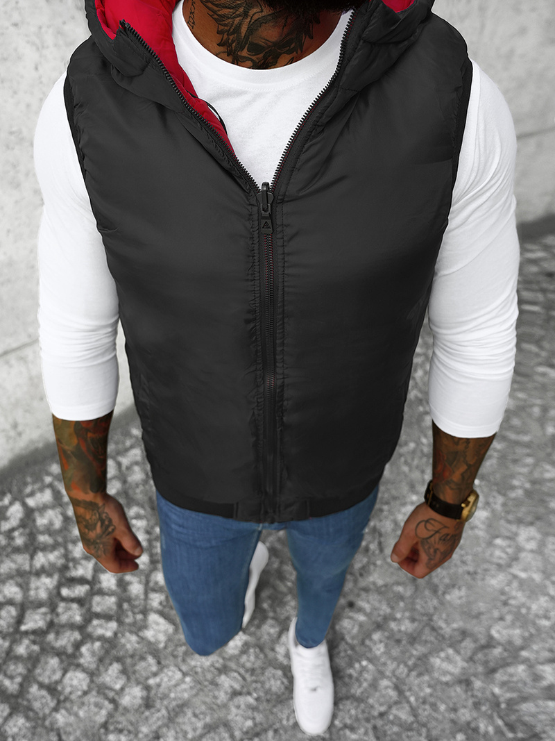 Pánská Oboustranná Vesta Červená OZONEE N/7127