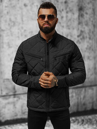 Pánská Bunda Černá OZONEE JS/22M309/392