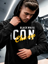 Pánská Mikina Černá OZONEE JS/8B1736/3