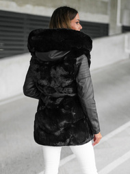 Dámská Bunda Černá OZONEE JS/11Z8090Z