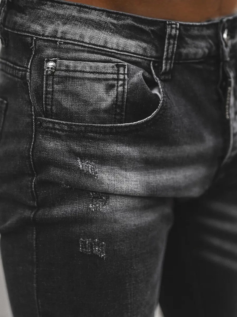 Pánské Džíny Černé OZONEE NB/MP0126N