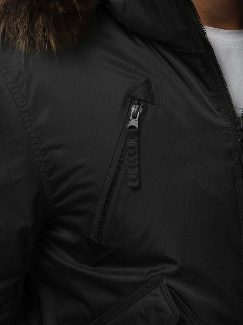 Pánská Bunda Černá OZONEE O/99122