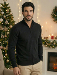 Pánský Svetr Černý OZONEE NB/MM6004/4Z