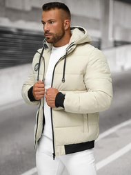 Pánská Zimní Bunda Ecru OZONEE JS/31M5026/280