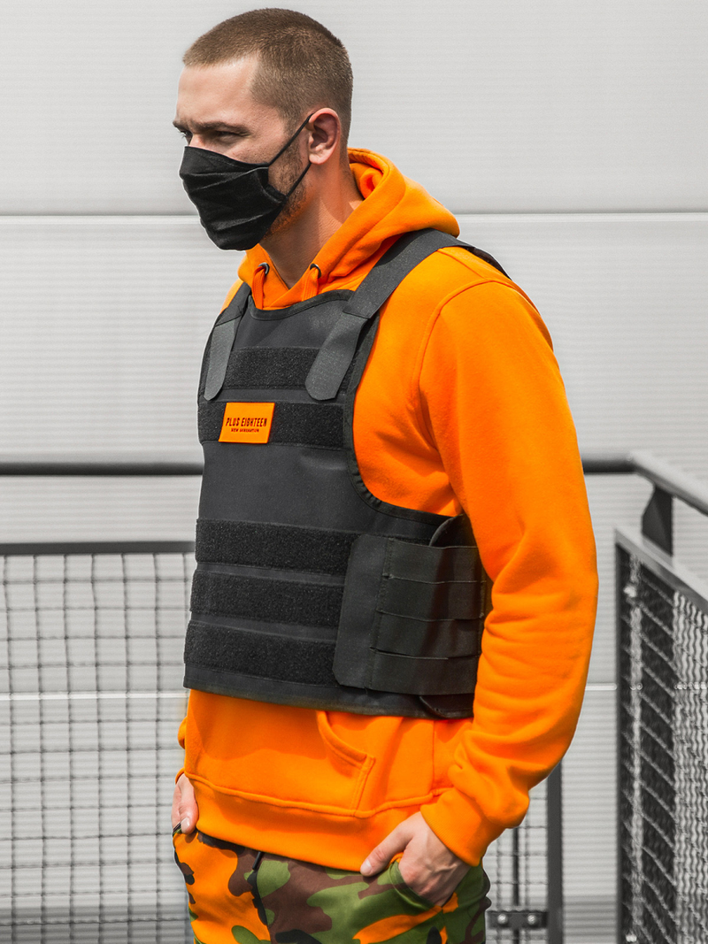 Pánská Vesta Černá OZONEE PE/4003