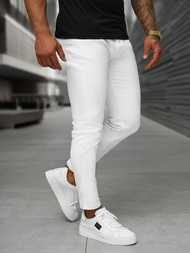 Pánské džíny bílé OZONEE O/YB661