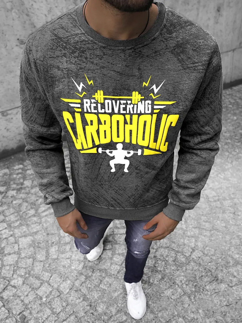 Pánská Mikina Grafitová OZONEE JS/Y10089