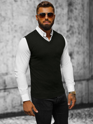 Pánský Svetr Černý OZONEE NB/MM6005/4Z