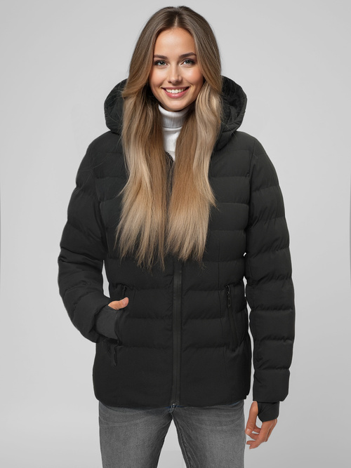 Dámská Bunda Černá OZONEE JS/M769/392