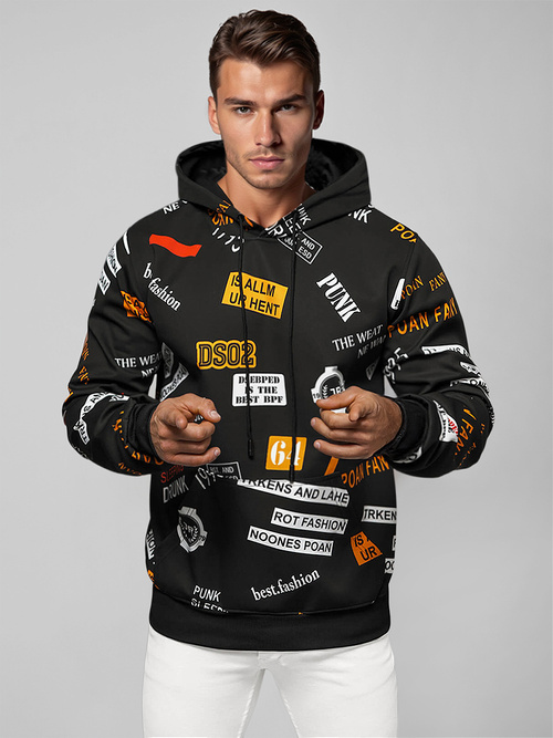 Pánská Mikina Černá OZONEE JS/8B1250/3Z