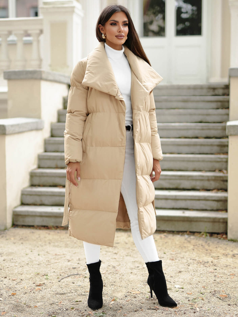 Dámská Bunda Béžová OZONEE JS/M737/62Z