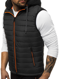 Pánská Vesta Černá OZONEE N/6102