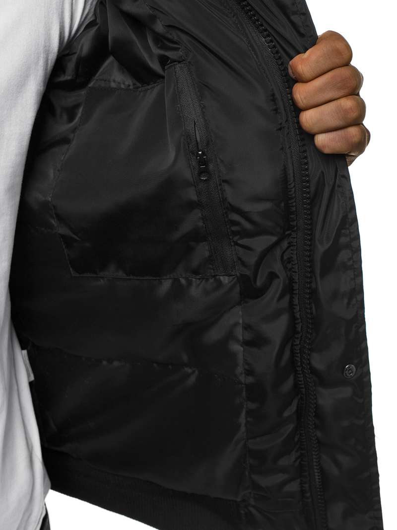 Pánská Bunda Černá OZONEE JS/2019005