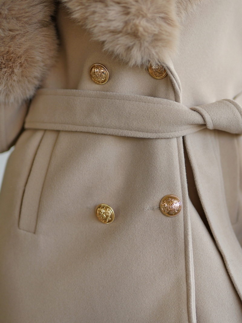 Dámský Kabát Ecru OZONEE JS/61M8509/280