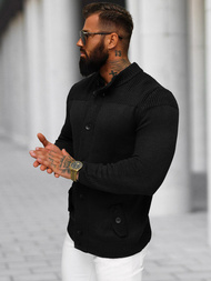 Pánský Svetr Černý OZONEE NB/MM6011/4Z