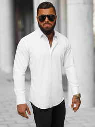 Pánská Košile Bílá OZONEE O/V119