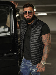 Pánská Vesta Černá OZONEE JS/16M9333/392BZ